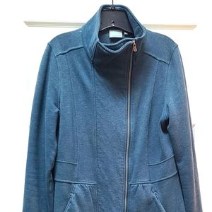 Athleta sweatshirt jacket blue M